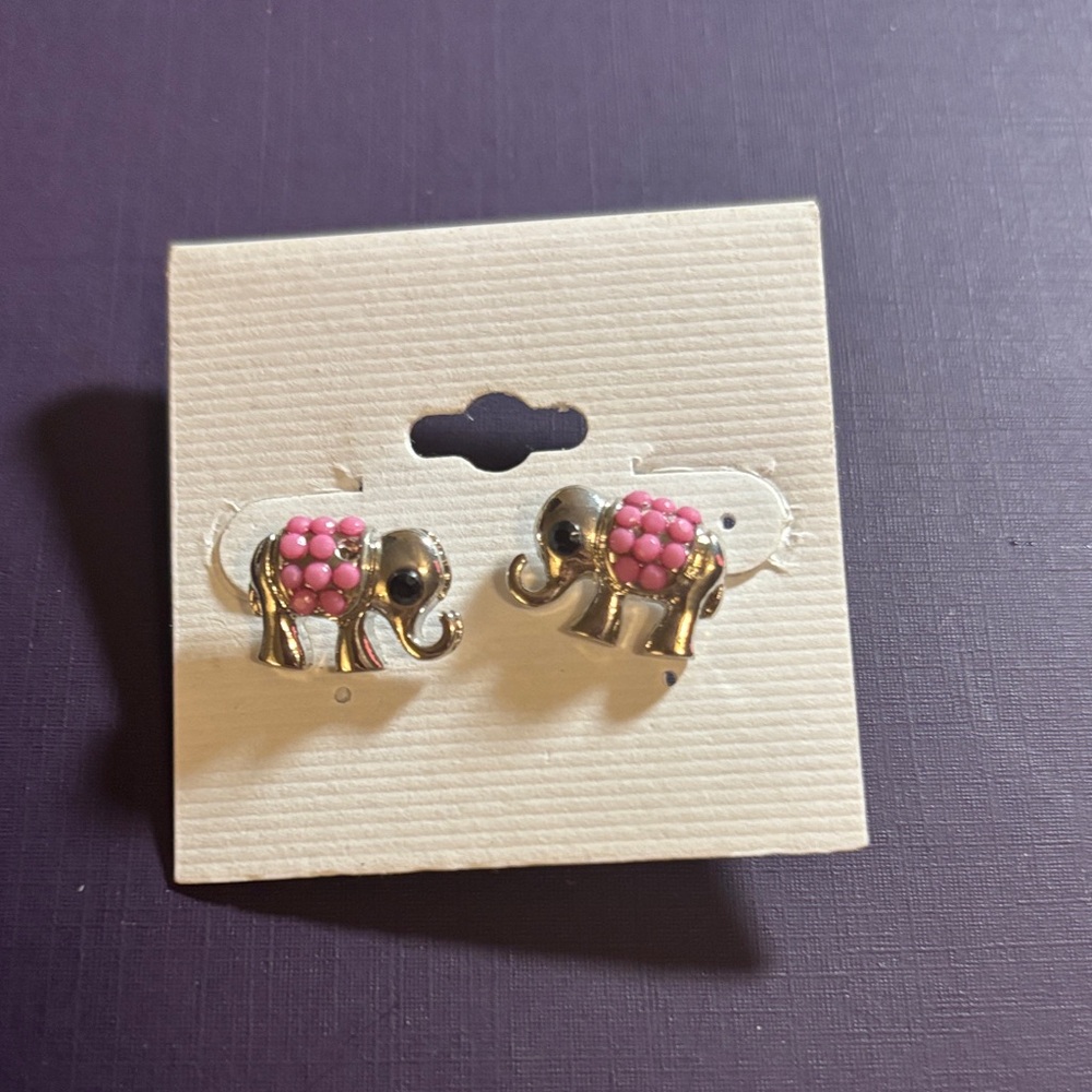 Pink Elephant Kids|Earrings